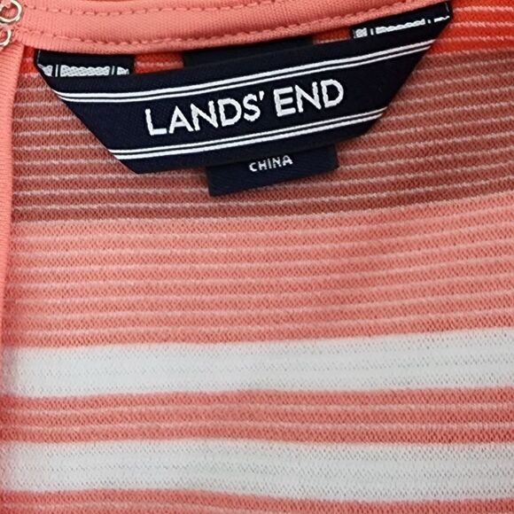 LANDS END SLEEVELESS ZIPPER BACK POCKETS KICK BACK SLIT DRESS SIZE 10 - Picture 6 of 8